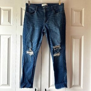 Abercrombie & Fitch Mid Rise Super Skinny Jeans - Size 12 short